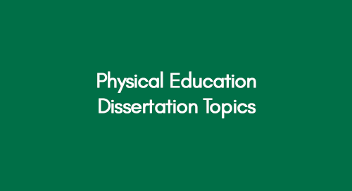 Physical Education Dissertation